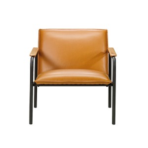 Sauder Boulevard Café Metal Lounge Chair Camel Finish - 1 of 4