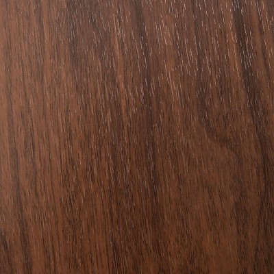 Mid-Century Modern Round Bar Height Table in Walnut and Black