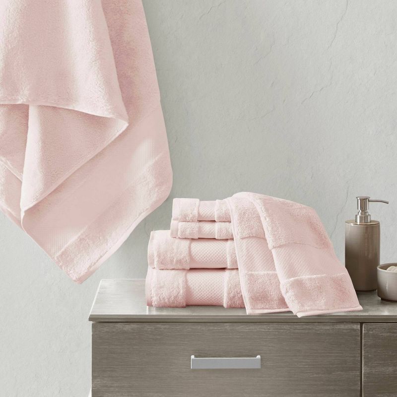 Turkish 100% Cotton 6pc Absorbent Ultra Soft Bath Towel Set, 3 of 10