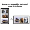 Americanflat 8x16 Collage Picture Frame to Display 3 Photos at Once - Black - 4 of 4