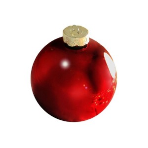 Northlight 12ct Burgundy Shiny Glass Christmas Ball Ornaments 2.75" (65mm) - 1 of 4