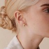 14K Gold Plated Sterling Silver Post Love Knot Stud Earrings Gold Earrings for Women - 2 of 4