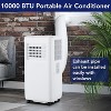 10,000 BTU Portable Air Conditioner, 3-in-1 AC with Fast Cooling, Fan & Dehumidifier, Up to 450 Sq. Ft., Quiet Operation, Remote Control, 24H Timer - 2 of 4