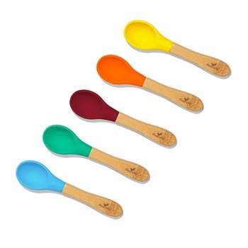 Simka Rose 6pc Silicone Baby And Toddler Spoon Set, Multicolor : Target