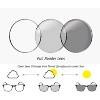 grinderPUNCH Transition Lens  Photochromic Reading Glasses  Clear Readers Turns into Sunglasses in the Sun  UV400 (Black, 2.50) - 2 of 4