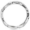 Pompeii3 1/3cttw Diamond Infinity Eternity Wedding Ring Stackable 14k White Gold - 2 of 4