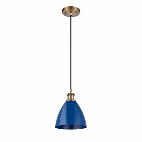 Innovations Lighting Plymouth Dome 1 - Light Pendant in  Brushed Brass - image 1 of 1