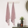 Unique Bargains Durable Soft Absorbent Quick Dry Cotton Bath Towel for Gym SPA and Yoga 2 Pcs - 4 of 4