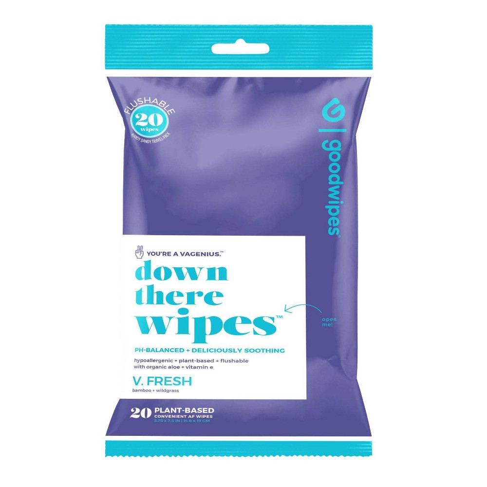 case of 8 pack Goodwipes V Fresh Flushable Wipes - 20ct