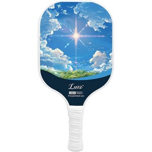 Luzz Pickleball Paddles, T700 Carbon Fiber Pickleball Paddle Sandblasted Surface with Honeycomb Core Pickle Ball Rackets for Ultimate Spin & Control - 1 of 4