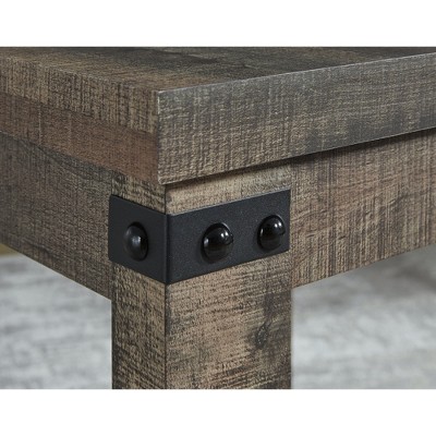 Chic Contemporary 24'' Brown Wood Square End Table with Storage