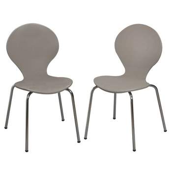 Set of 2 Kids' Bentwood Chairs with Chrome Legs - Gift Mark