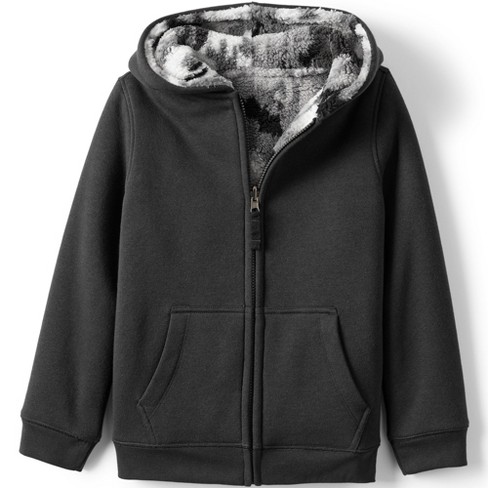 Lands End Kids High Pile Lined Zip Hoodie Target