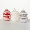 3.25"H Vance Kitira Jolly Snowman Candle - Set of 3, Multicolored - 4 of 4