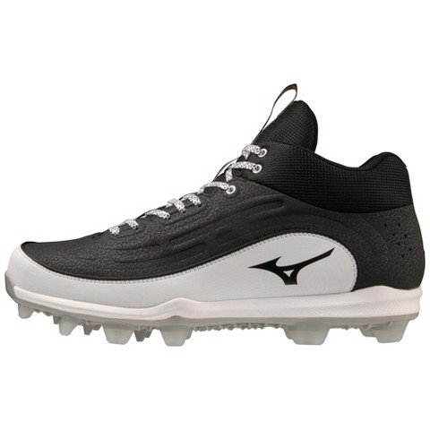 Mizuno Mizuno Ambition 3 Mid TPU Men's Molded Baseball Cleat, 15, Black-White