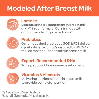 Happy Baby Organic Milk-Based Infant Formula Powder with Iron