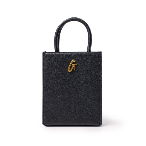 GLAM-AHOLIC LIFESTYLE MINI PEBBLE TOTE - BLACK - image 1 of 4