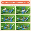 PVC Dog Agility Training Equipment Set - Stackable Cones & Hurdles, Easy Setup Versatile Tools for Speed & Fitness - 4 of 4