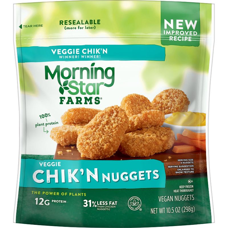 Morningstar Farms Classic Frozen Veggie Chik&#39;n Nuggets - 10.5oz, 6 of 10