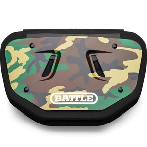 Battle Sports Chrome Protective Football Back Plate - Green Camouflage - 1 of 2