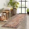 Area Rug Indoor Vintage Living Room Carpet Washable Distressed Rug Floral Bedroom Rug Retro Accent Throw Rug Office Dining Room Nursery - 2 of 4