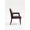Okak Mid-Back Executive Office Chair, Guest Chair with Padding Seat and Armrests, Comfy Chair for Meeting Room, Office, Study - 3 of 4