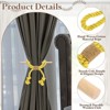 Unique Bargains Cotton Hand-Woven Decorative Tassel Curtain Tiebacks with Wood Club - 3 of 4