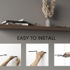 INFURNIC Decorative Wall Shelf Floating Shelves Set for Displaying Books and Decor Modern Minimalist Design, Brown, 9.8"*47"*1.5" - 3 of 4