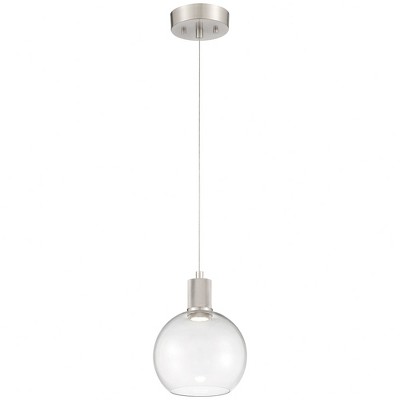 Access Lighting Port Nine 1 - Light Pendant in  Brushed Steel