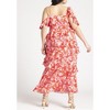 ELOQUII Women's Plus Size Asym Ruffle Maxi Dress - 3 of 4