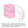 Unique Bargains Gift Wrapping Wide Sheer Wired Pastel Shimmer Iridescent Chiffon Ribbons 1 Pc - 3 of 4