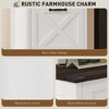 Munora 3-Drawer Vertical File Cabinet, Rustic Farmhouse Office Storage for A4/Letter Size Files, Distressed White - 4 of 4