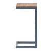 NicBex Modern C Shaped End Table for Couch, 12.75 Inch Side Table Wooden Tabletop and Iron Base for Bedroom - 3 of 4