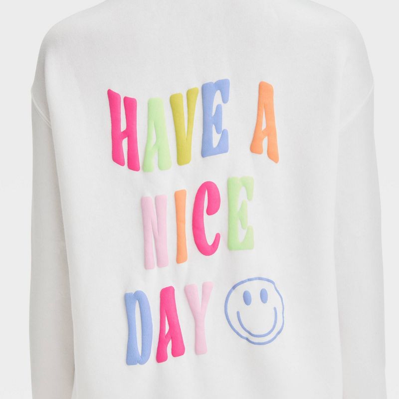 Girls' Oversized Fleece Graphic Pullover Sweatshirt - art class™, 3 of 5