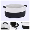 Unique Bargains Woven Handles Shelf Closet Storage Basket - 3 of 4