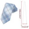INSPIRE CHIC Plaid Woven Self-tied Striped Skinny Necktie 2.8" for College Graduation Campus 1 Pc - 2 of 4