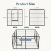 JIONJOY 8 Panel Heavy Duty Dog Exercise Pen | Black - 2 of 4