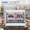 Acekool Commercial Countertop Refrigerator Display Case 5.3 Cu. Ft with Interior LED Lighting & Rear Sliding Door - 2 of 4