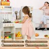 Kinder King Wooden Kids Play Kitchen, Toy Kitchen Playset for Toddler, Realistic Kitchen Sets w/Lights & Sounds,  Gift for Boys Girls Age 3+, Gold - 3 of 4