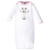 Hudson Baby Infant Girl Cotton Gowns, Heart, Preemie-Newborn - 4 of 4