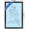 Trends International Female Form Continuous Line Framed Wall Poster Prints - 3 of 4