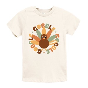 SmileyWorld Gobble Gobble Circle - Youth Short Sleeve Graphic T-Shirt and Toddler Short Sleeve Graphic T-Shirt - 1 of 4