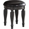 Sapphtopaz Classic Makeup Vanity Desk with Carved Mirror, Wood Makeup Table Set with Drawers & Stool, Dresser For Bedroom - 4 of 4