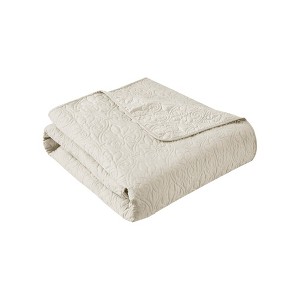 60"x70" Oversized Mansfield Quilted Throw Blanket - Madison Park - 1 of 4