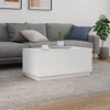 vidaXL Coffee Table White Engineered wood 35.4 x 19.7 x 15.7 in Lights - 4 of 4