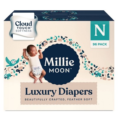 Millie Moon Luxury Disposable Diapers - (Select Size and Count)