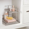 2-Tier Vanity Organizer Brushed Nickel - Brightroom 15”L x 7.5”W x 11.5”H