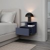 PAGED Wall Mounted Nightstand Modern Wooden Bedside Table with Storage Drawer and 2 Open Shelves, Night Stand for Bedroom, Living Room - 2 of 4