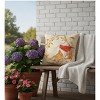 Manual Woodworkers & Weavers Cardinal Wreath Climaweave Decorative Pillow 18x18 inch - 3 of 3