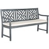 Bradbury 3 Seat Bench  - Safavieh - image 3 of 4